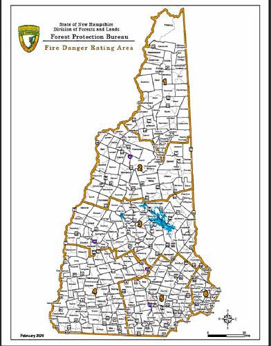 map of fire danger rating areas 2024